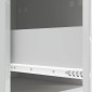 vidaXL Πλαϊνό γραφείο Γυαλιστερό Λευκό 66 x 34,5 x 95 εκ.