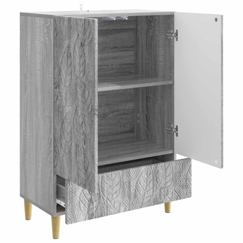 vidaXL Πλαϊνό γραφείο Γκρι Sonoma 66 x 34,5 x 95 εκ.
