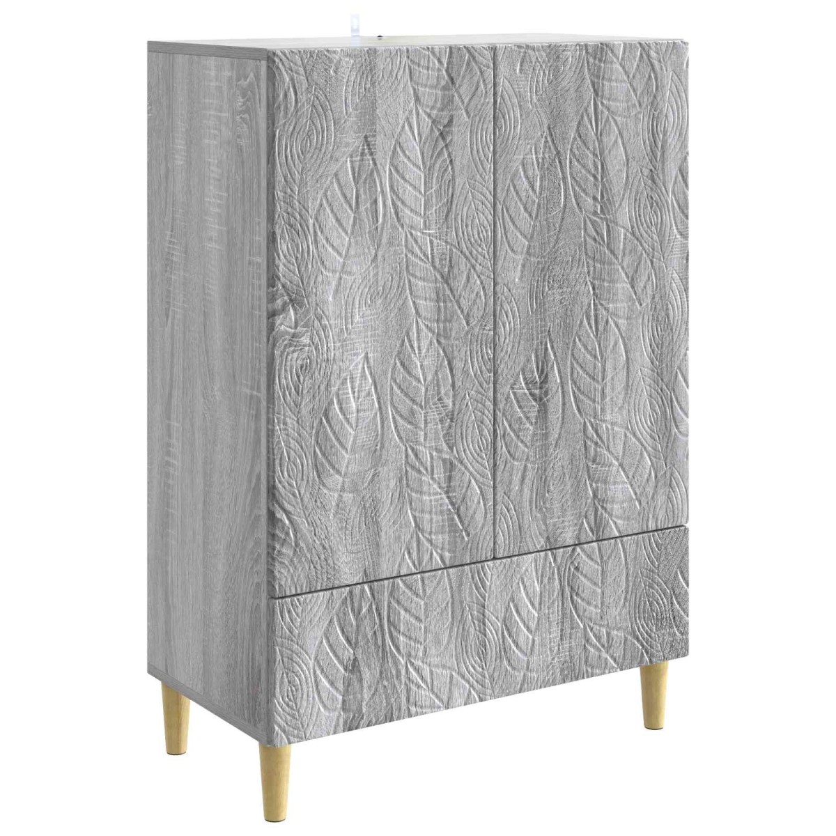 vidaXL Πλαϊνό γραφείο Γκρι Sonoma 66 x 34,5 x 95 εκ.