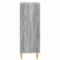 vidaXL Πλαϊνό γραφείο Γκρι Sonoma 66 x 34,5 x 95 εκ.