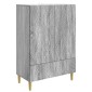 vidaXL Πλαϊνό γραφείο Γκρι Sonoma 66 x 34,5 x 95 εκ.