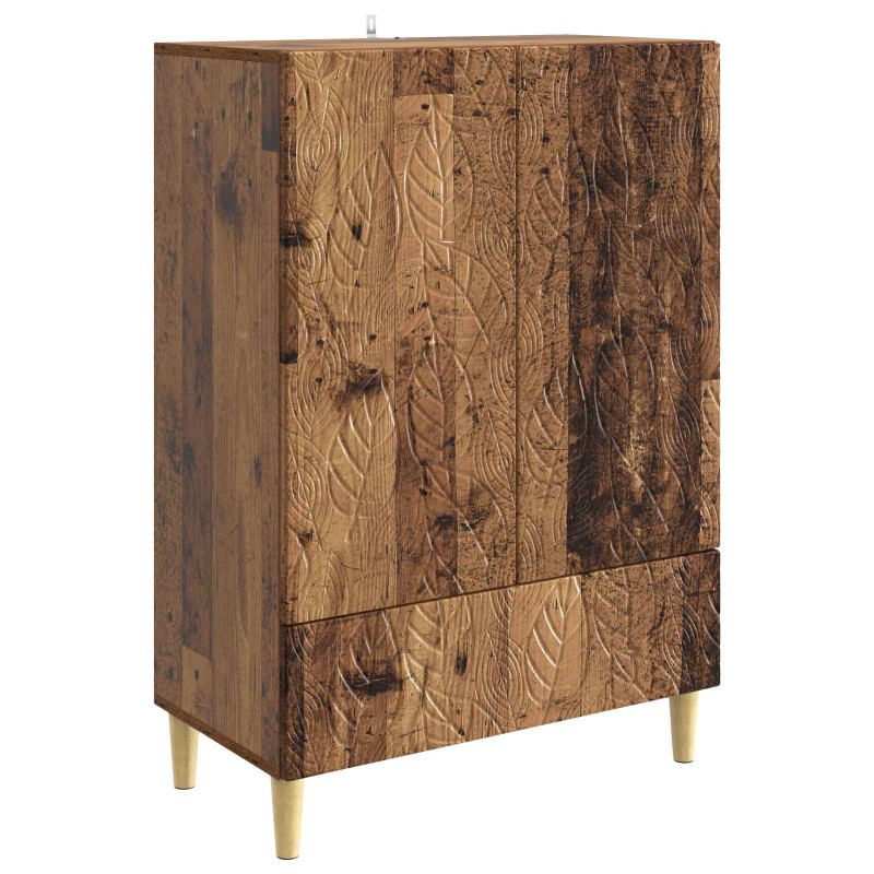 vidaXL Πλαϊνό γραφείο Παλαιωμένο ξύλο 66 x 34,5 x 95 εκ.