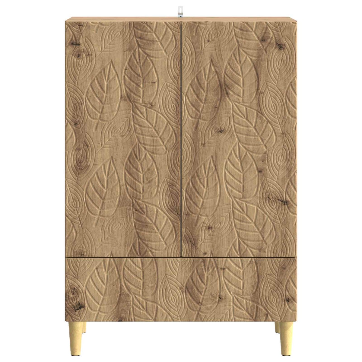 vidaXL Πλαϊνό γραφείο Artisan Δρυς 66 x 34,5 x 95 εκ.
