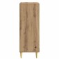vidaXL Πλαϊνό γραφείο Artisan Δρυς 66 x 34,5 x 95 εκ.
