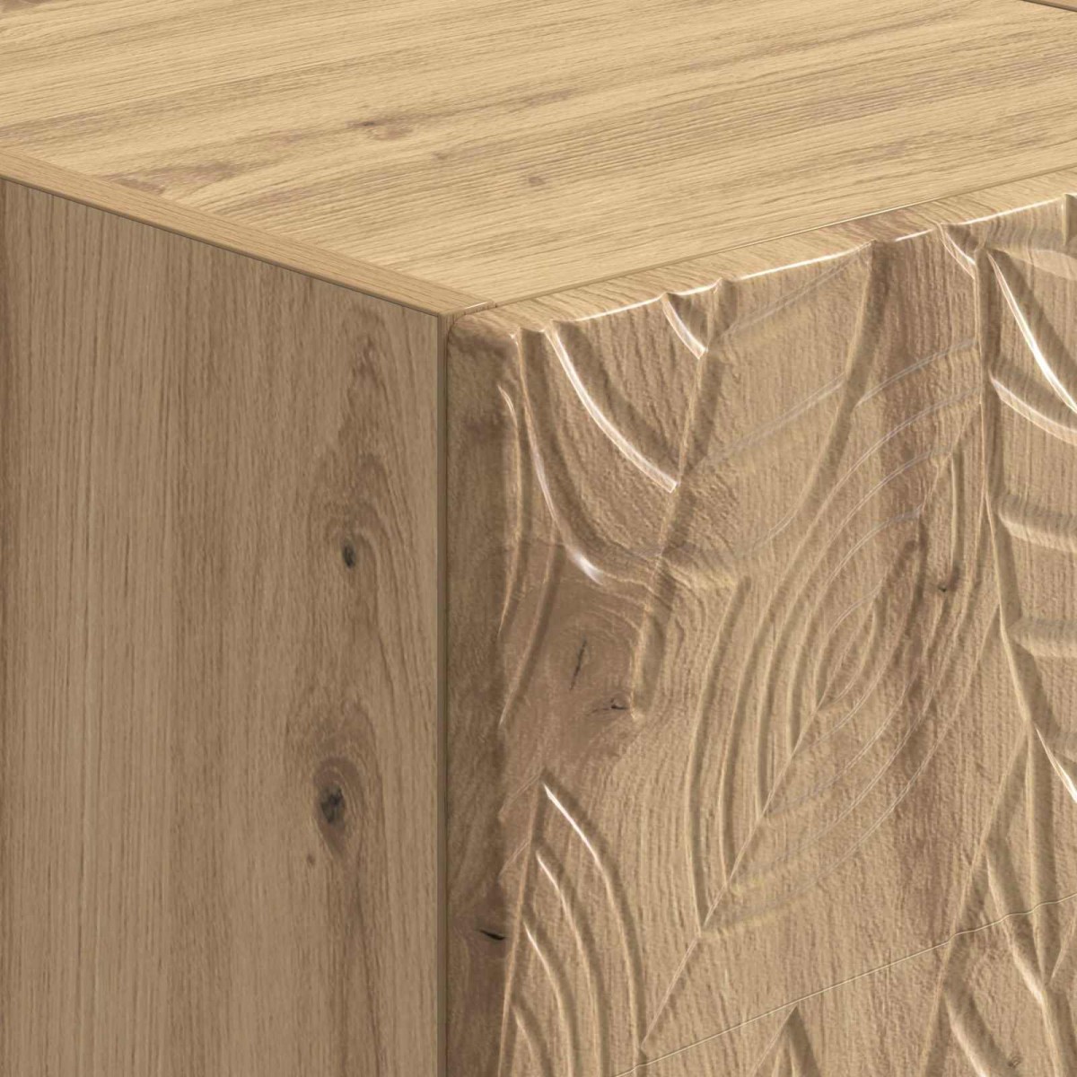vidaXL Πλαϊνό γραφείο Artisan Δρυς 66 x 34,5 x 95 εκ.