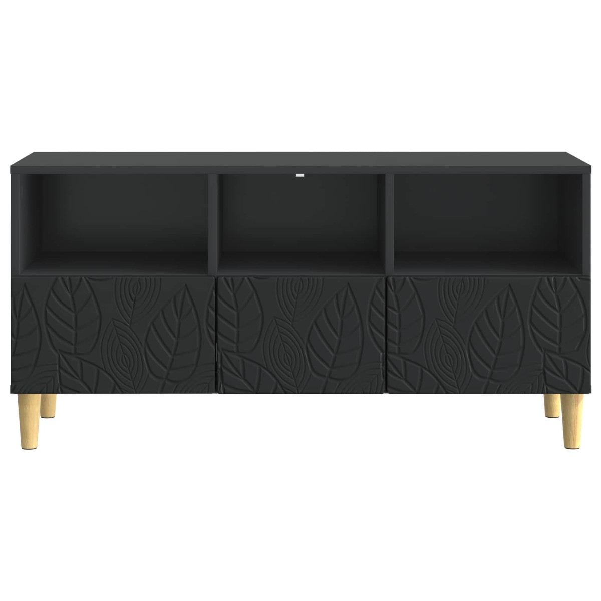 vidaXL Ντουλάπι TV 102 x 34,5 x 50 εκ. Μαύρο Επεξεργασμένο Ξύλο