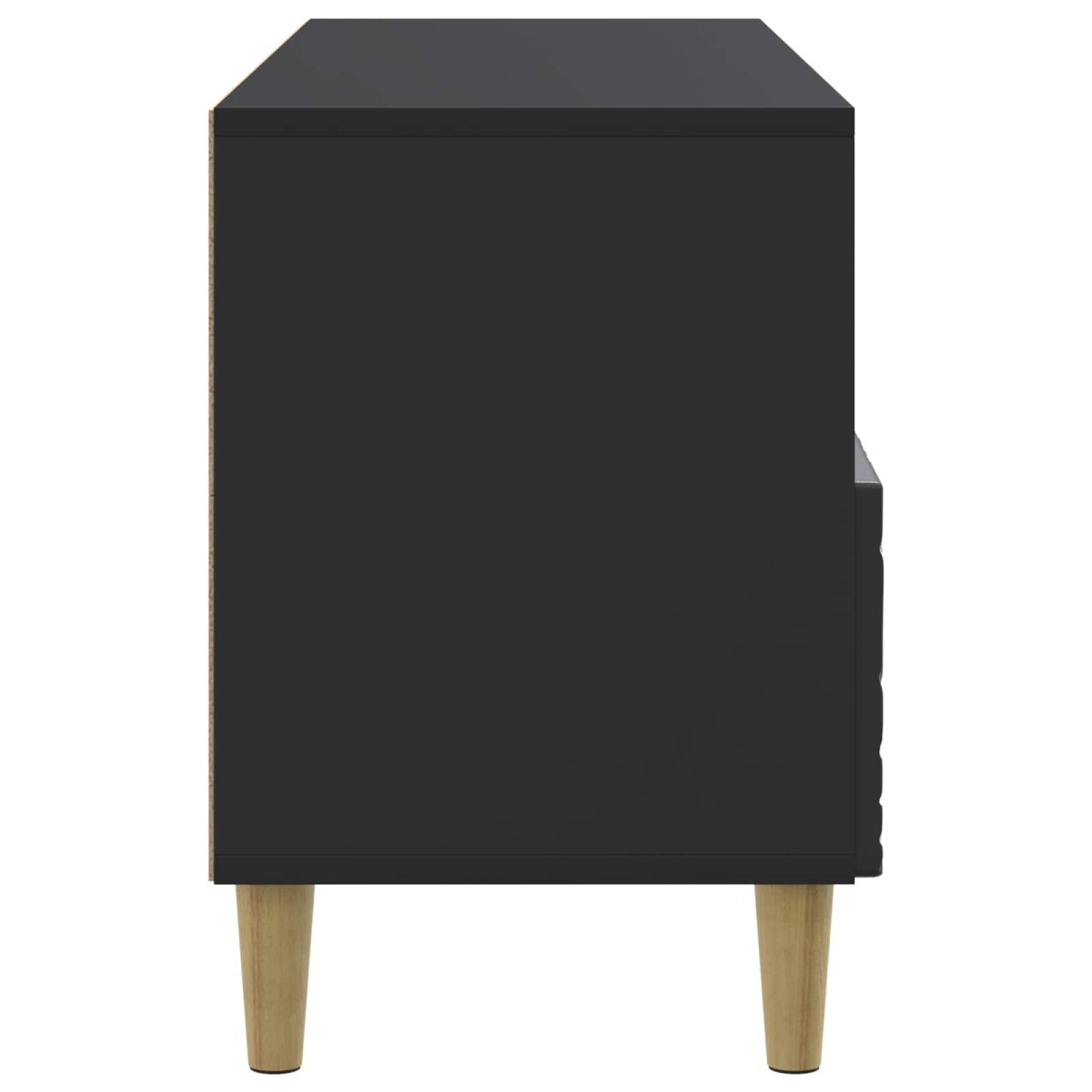 vidaXL Ντουλάπι TV 102 x 34,5 x 50 εκ. Μαύρο Επεξεργασμένο Ξύλο