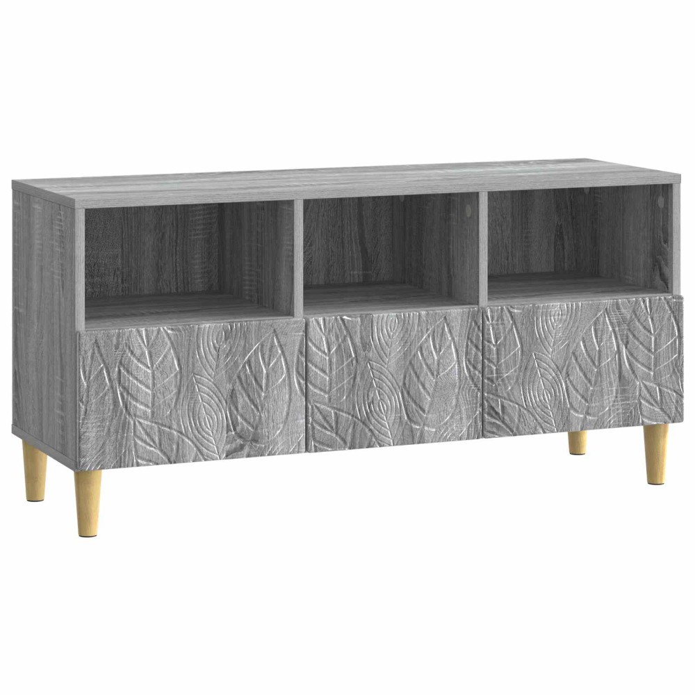 vidaXL Ντουλάπι TV 102 x 34,5 x 50 εκ. Γκρι Sonoma Επεξεργασμένο Ξύλο