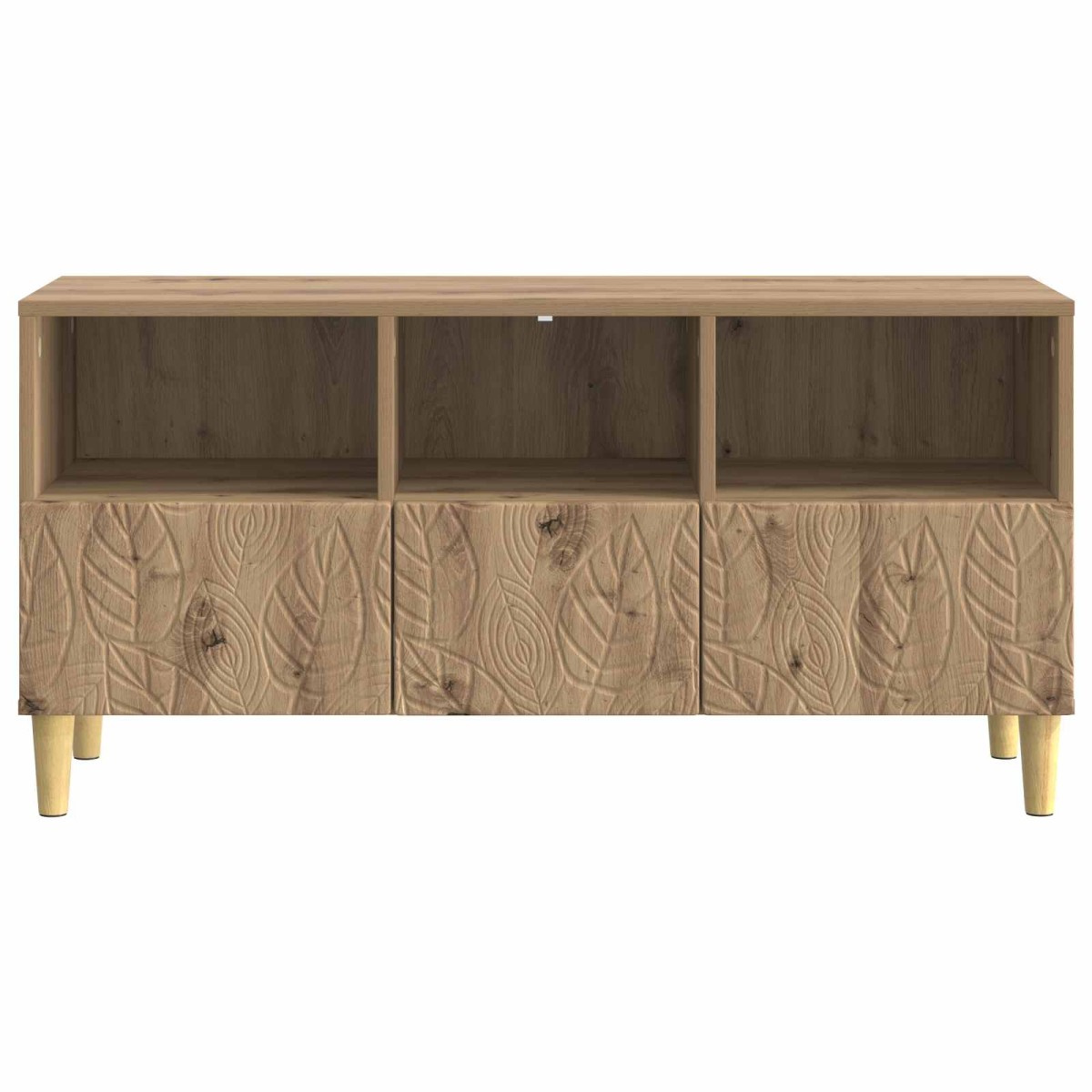 vidaXL Ντουλάπι TV 102 x 34,5 x 50 εκ. Artisan Δρυς Επεξεργασμένο Ξύλο