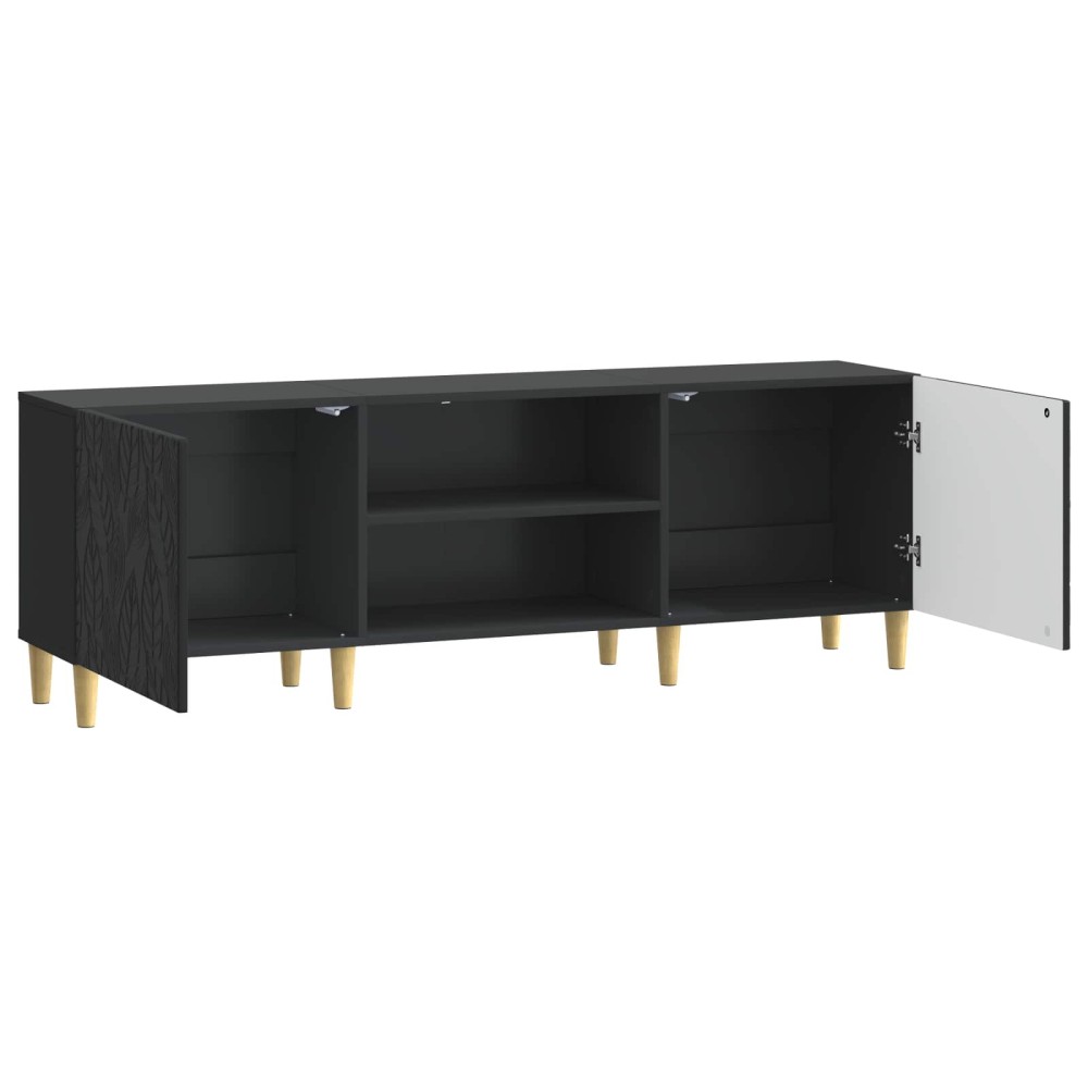 vidaXL Ντουλάπι TV 150 x 31 x 50 εκ. Μαύρο Επεξεργασμένο Ξύλο