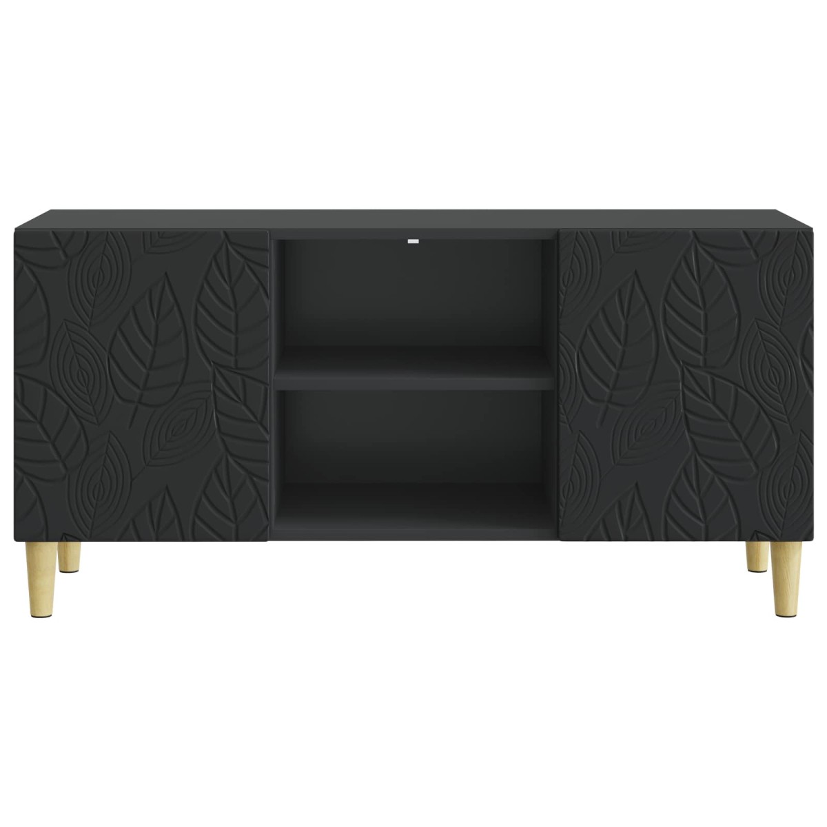 vidaXL Ντουλάπι TV 102 x 34,5 x 50 εκ. Μαύρο Επεξεργασμένο Ξύλο
