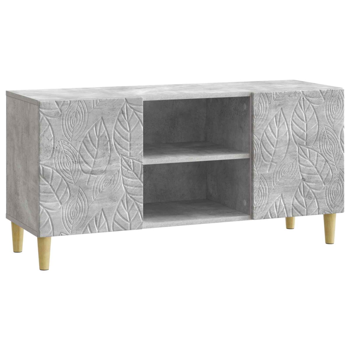 vidaXL Ντουλάπι TV 102 x 34,5 x 50 εκ. Γκρι Σκυροδέματος