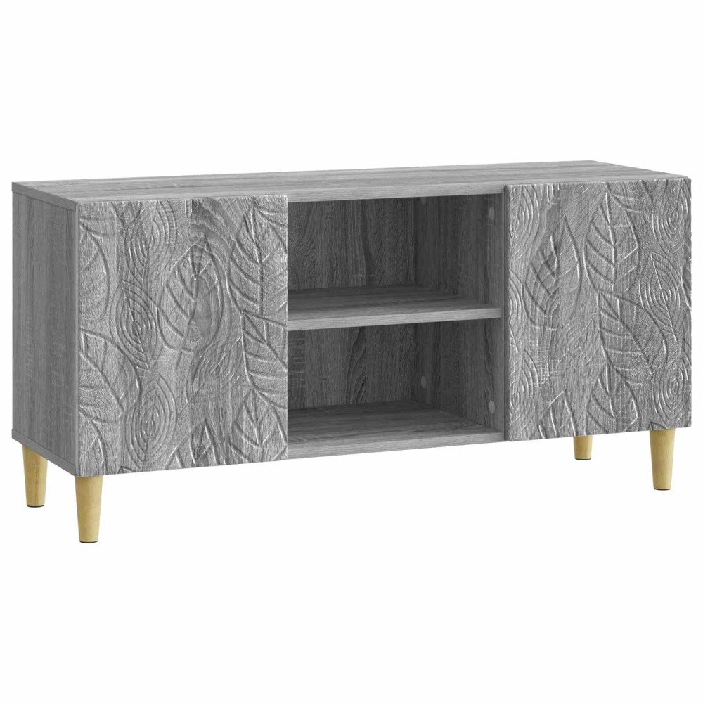 vidaXL Ντουλάπι TV 102 x 34,5 x 50 εκ. Γκρι Sonoma Επεξεργασμένο Ξύλο