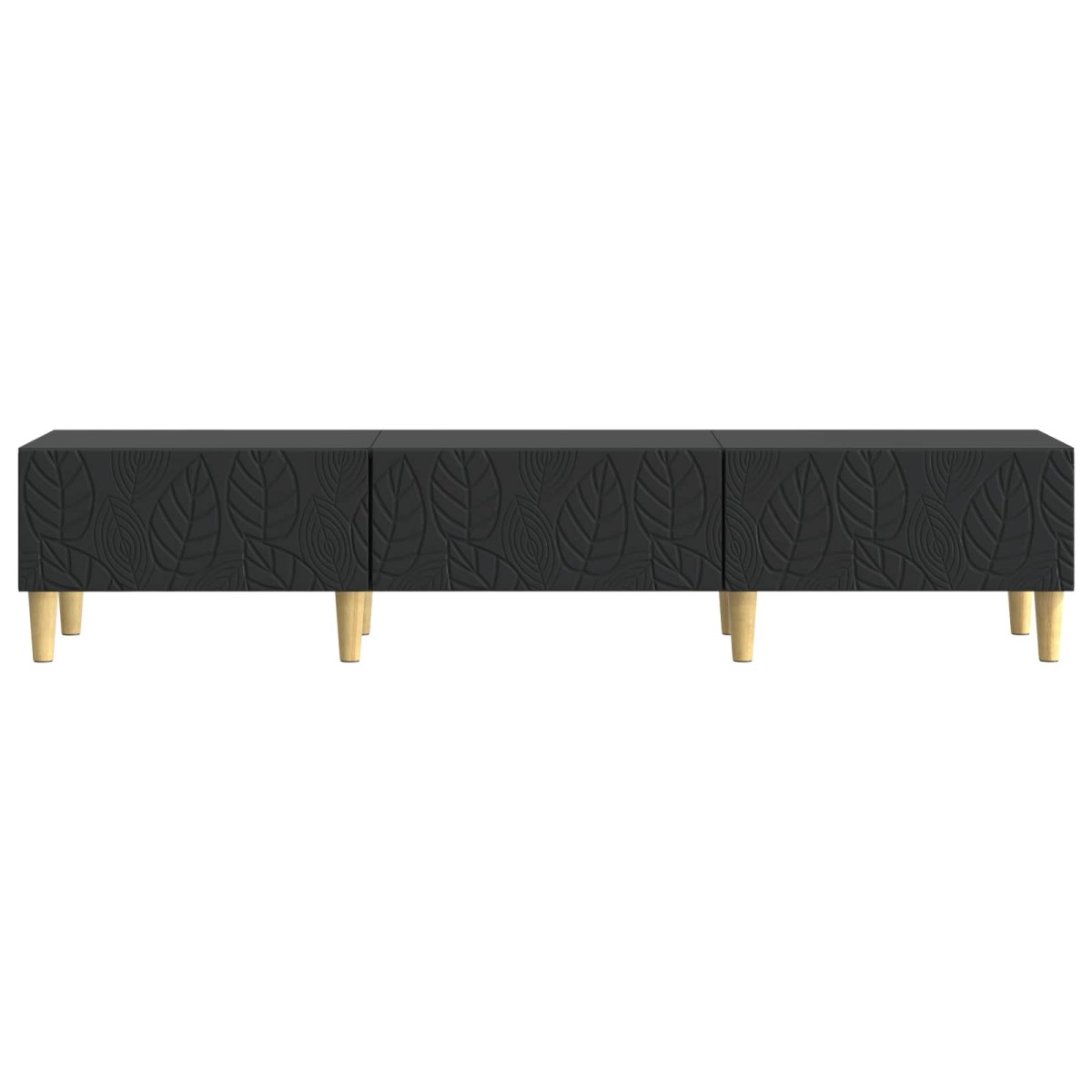 vidaXL Ντουλάπι TV 147 x 34,5 x 30 εκ Μαύρο Επεξεργασμένο Ξύλο