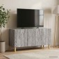 vidaXL Ντουλάπι TV 99 x 34,5 x 50 εκ. Γκρι Sonoma Επεξεργασμένο Ξύλο