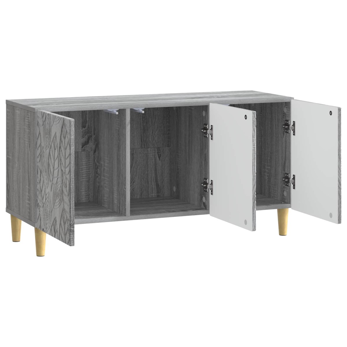 vidaXL Ντουλάπι TV 99 x 34,5 x 50 εκ. Γκρι Sonoma Επεξεργασμένο Ξύλο