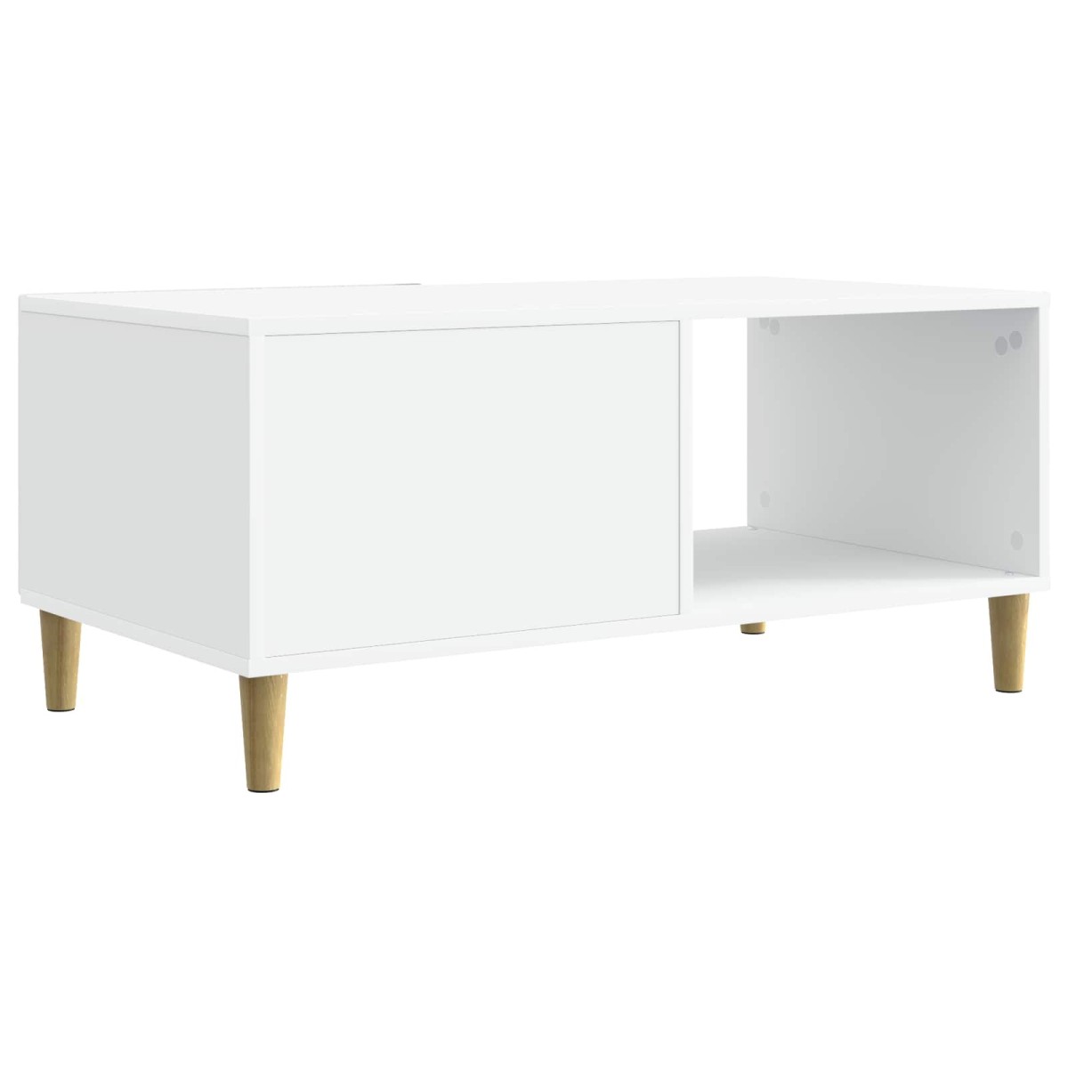 vidaXL Τραπεζάκι σαλονιού Λευκό 90 x 50 x 40 cm Επεξεργασμένο Ξύλο