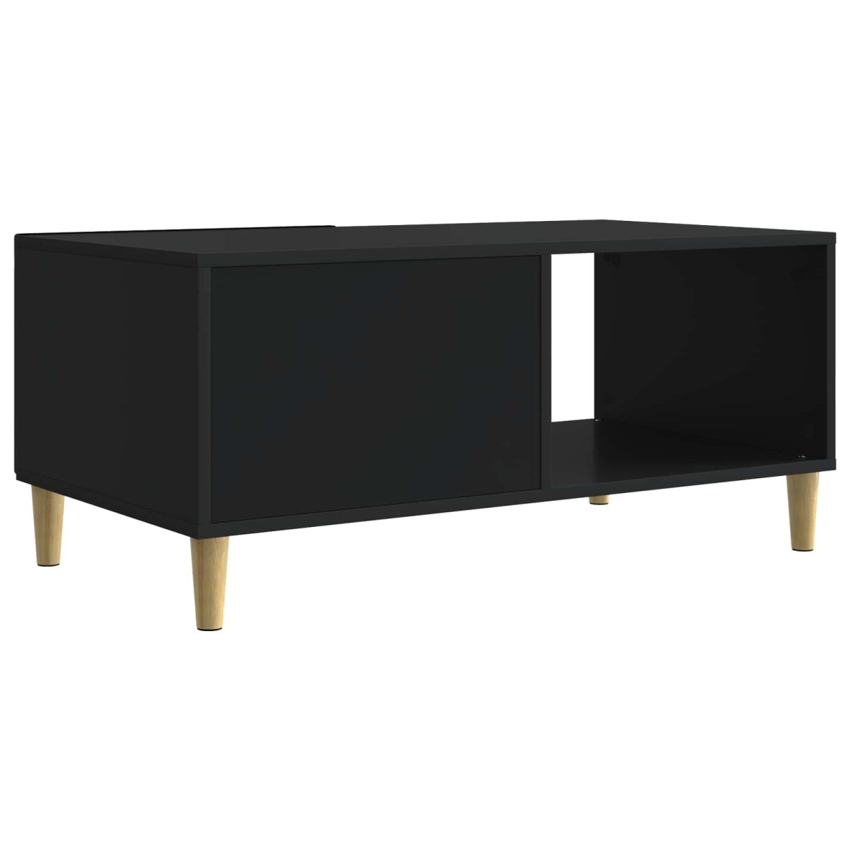 vidaXL Τραπεζάκι σαλονιού Μαύρο 90 x 50 x 40 cm Επεξεργασμένο Ξύλο