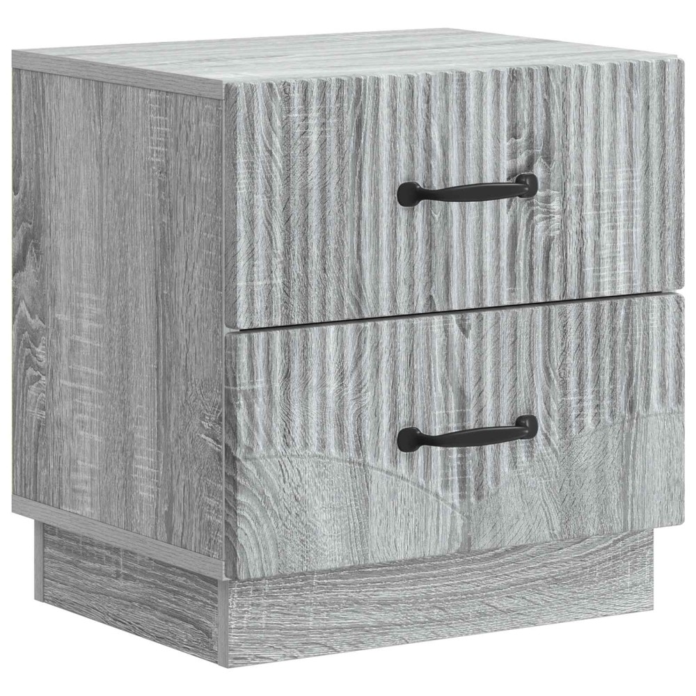 vidaXL Κομοδίνο Γκρι Sonoma 43 x 34,5 x 44,5 εκ Επεξεργασμένο Ξύλο