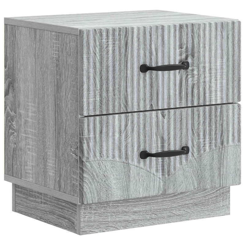vidaXL Κομοδίνο Γκρι Sonoma 43 x 34,5 x 44,5 εκ Επεξεργασμένο Ξύλο