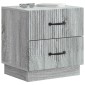 vidaXL Κομοδίνο Γκρι Sonoma 43 x 34,5 x 44,5 εκ Επεξεργασμένο Ξύλο