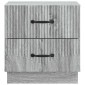 vidaXL Κομοδίνο Γκρι Sonoma 43 x 34,5 x 44,5 εκ Επεξεργασμένο Ξύλο