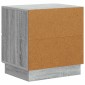 vidaXL Κομοδίνο Γκρι Sonoma 43 x 34,5 x 44,5 εκ Επεξεργασμένο Ξύλο