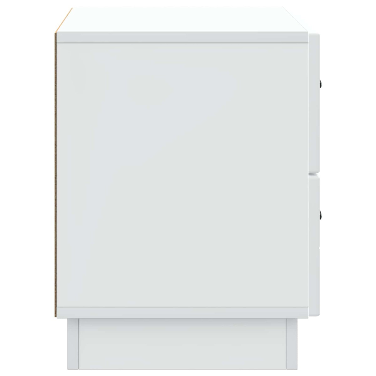 vidaXL Κομοδίνο Λευκό 62 x 34,5 x 44,5 εκ Επεξεργασμένο Ξύλο