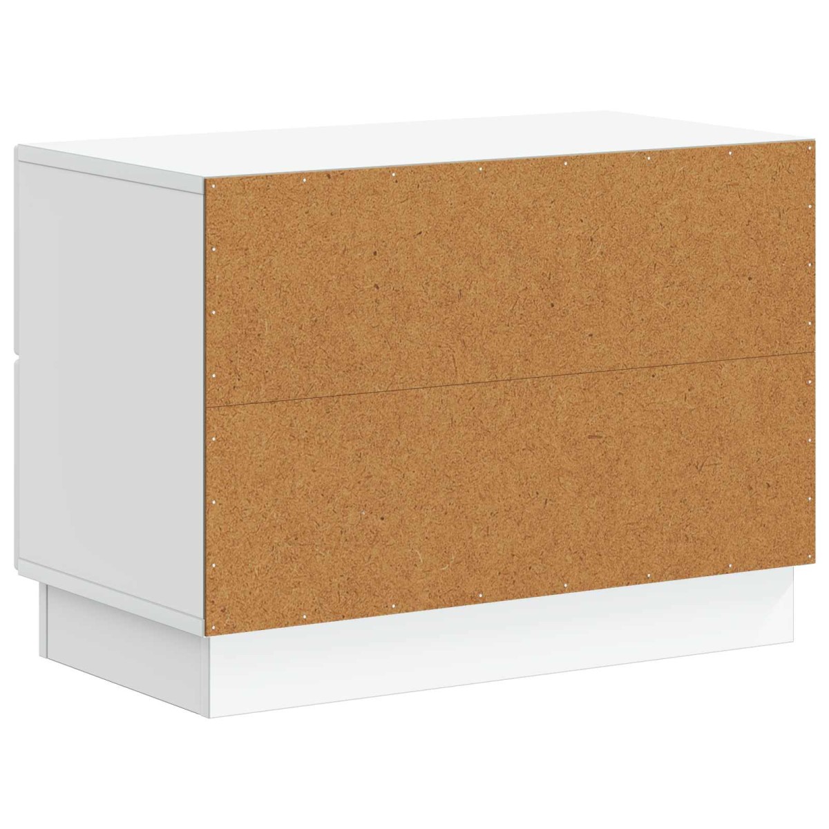 vidaXL Κομοδίνο Λευκό 62 x 34,5 x 44,5 εκ Επεξεργασμένο Ξύλο
