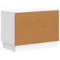 vidaXL Κομοδίνο Λευκό 62 x 34,5 x 44,5 εκ Επεξεργασμένο Ξύλο