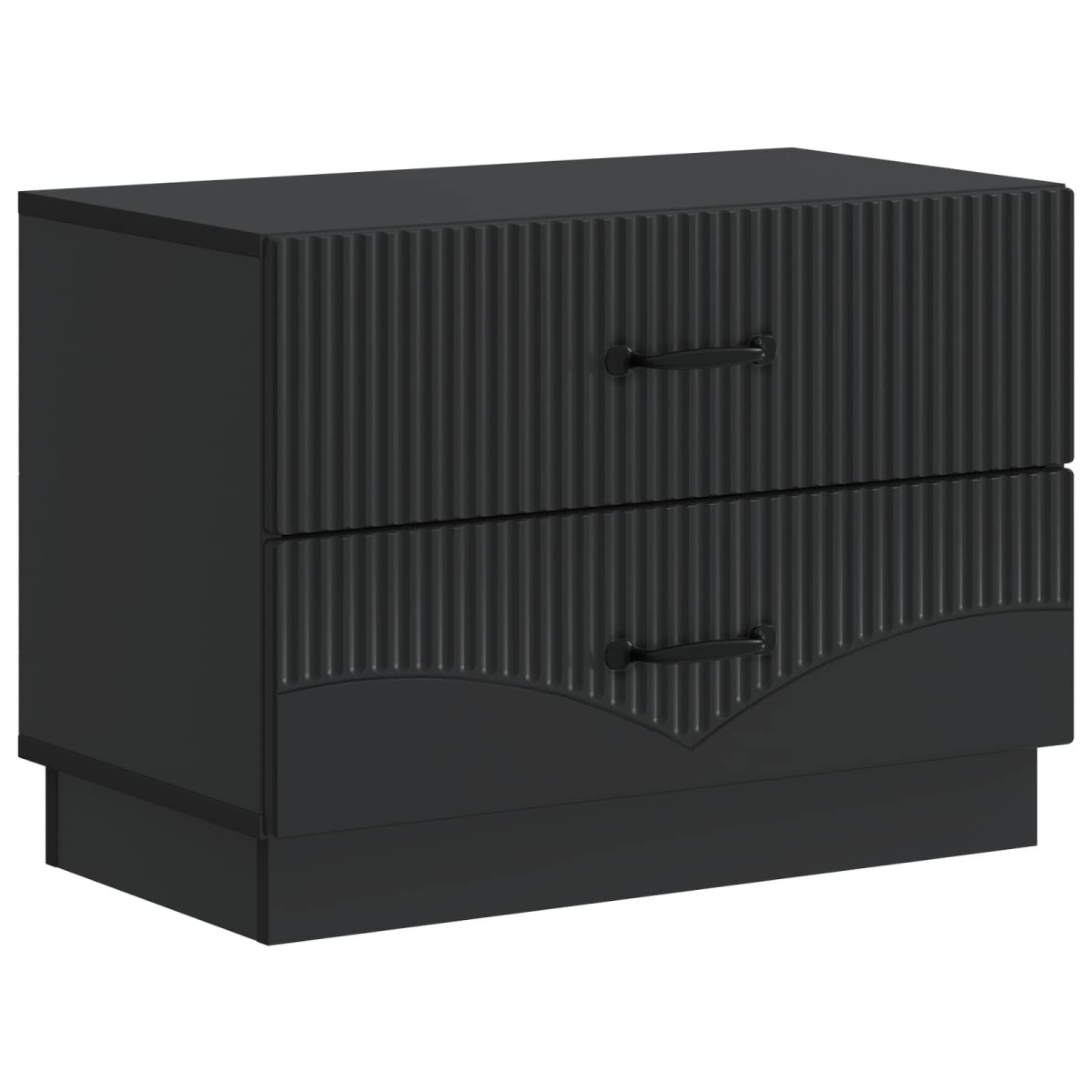 vidaXL Κομοδίνο Μαύρο 62 x 34,5 x 44,5 εκ Επεξεργασμένο Ξύλο
