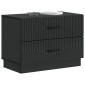 vidaXL Κομοδίνο Μαύρο 62 x 34,5 x 44,5 εκ Επεξεργασμένο Ξύλο