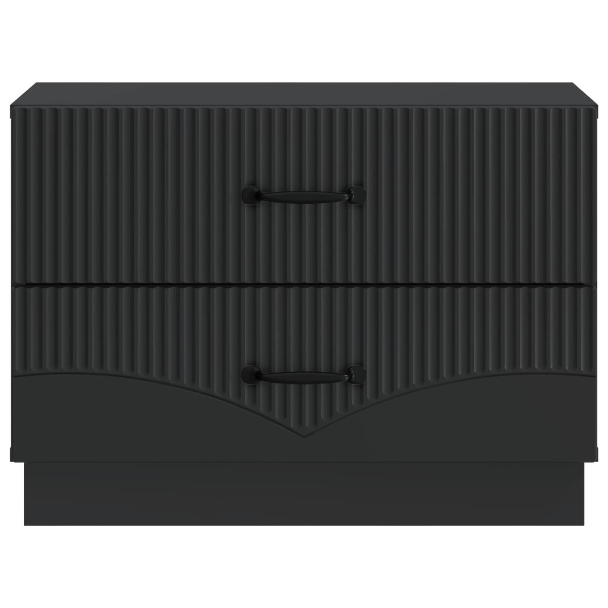 vidaXL Κομοδίνο Μαύρο 62 x 34,5 x 44,5 εκ Επεξεργασμένο Ξύλο