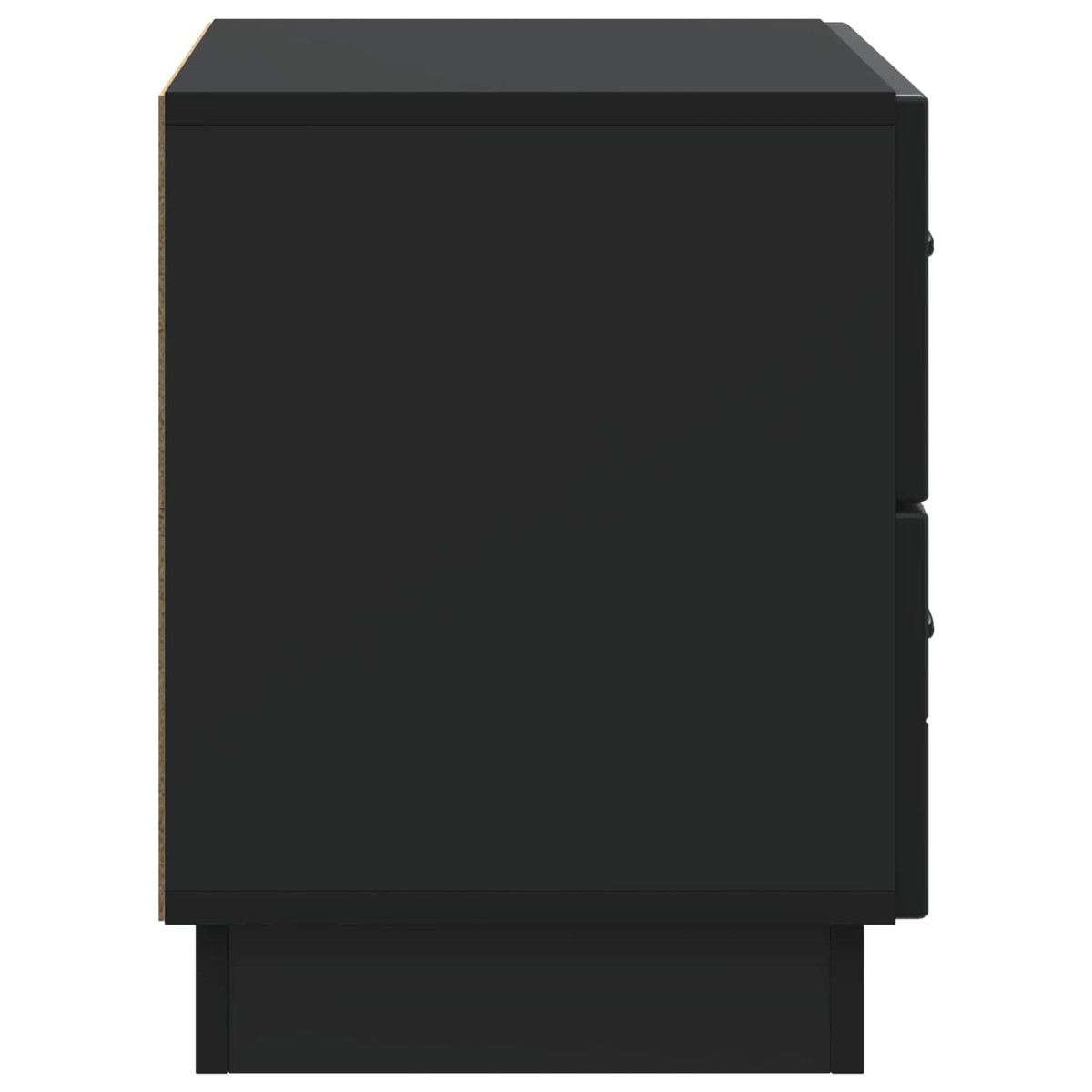 vidaXL Κομοδίνο Μαύρο 62 x 34,5 x 44,5 εκ Επεξεργασμένο Ξύλο