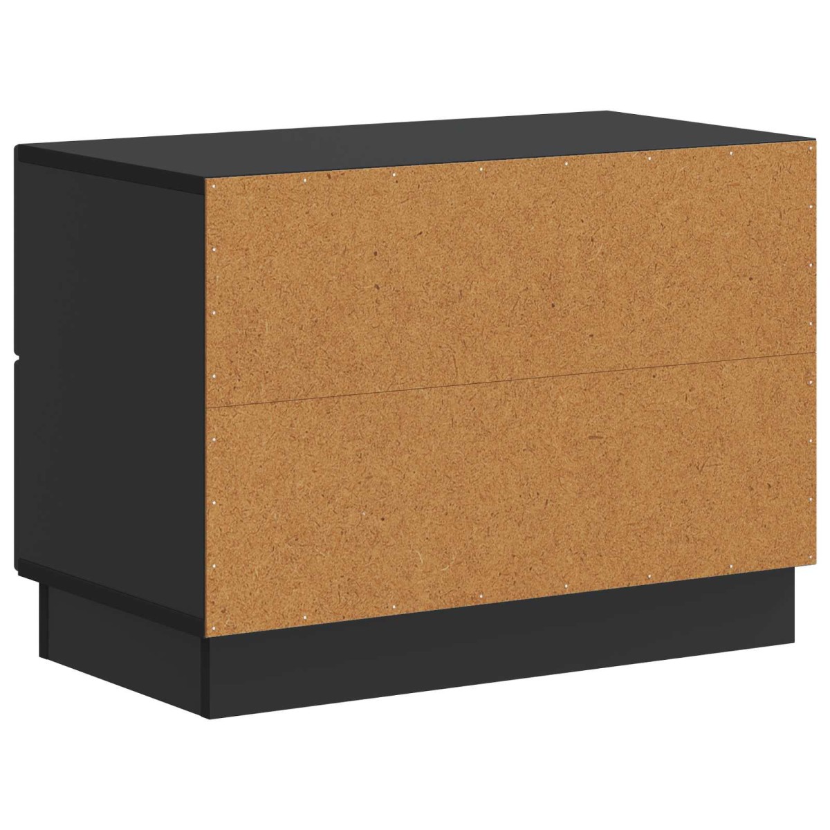 vidaXL Κομοδίνο Μαύρο 62 x 34,5 x 44,5 εκ Επεξεργασμένο Ξύλο