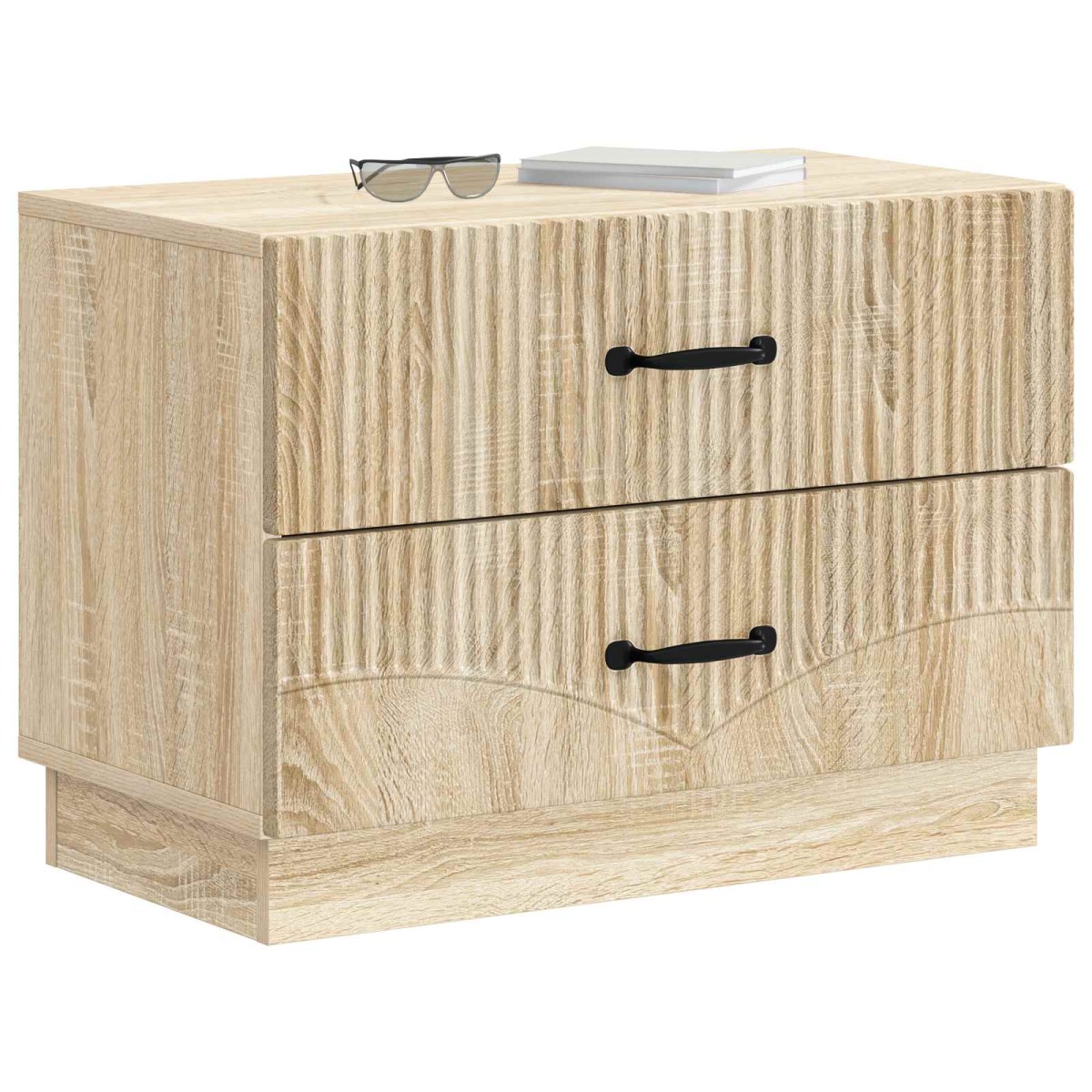 vidaXL Κομοδίνο Sonoma Δρυς 62 x 34,5 x 44,5 εκ Επεξεργασμένο Ξύλο