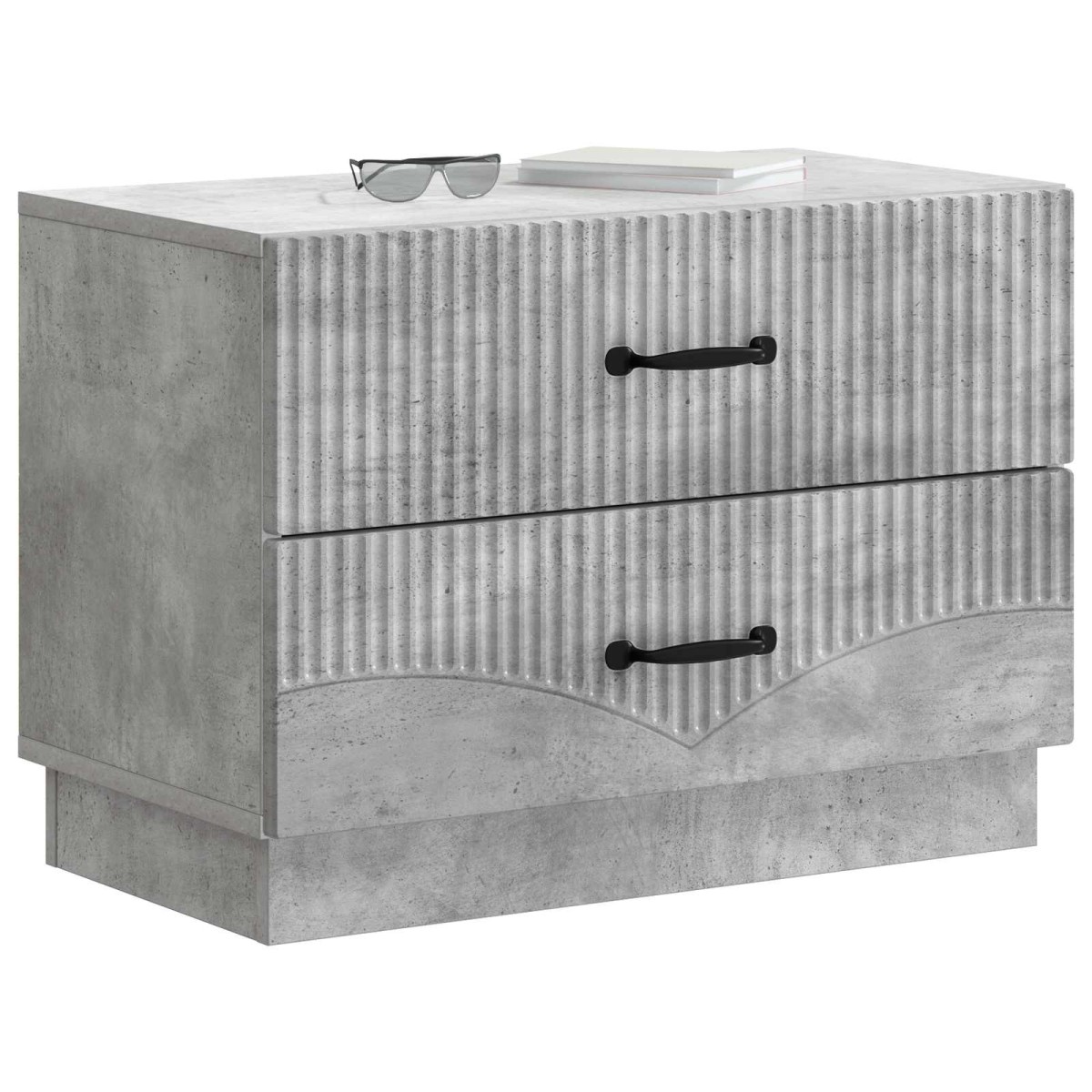 vidaXL Κομοδίνο Γκρι Σκυροδέματος 62 x 34,5 x 44,5 εκ
