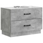 vidaXL Κομοδίνο Γκρι Σκυροδέματος 62 x 34,5 x 44,5 εκ