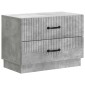 vidaXL Κομοδίνο Γκρι Σκυροδέματος 62 x 34,5 x 44,5 εκ