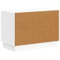 vidaXL Κομοδίνο Γυαλιστερό Λευκό 62 x 34,5 x 44,5 εκ