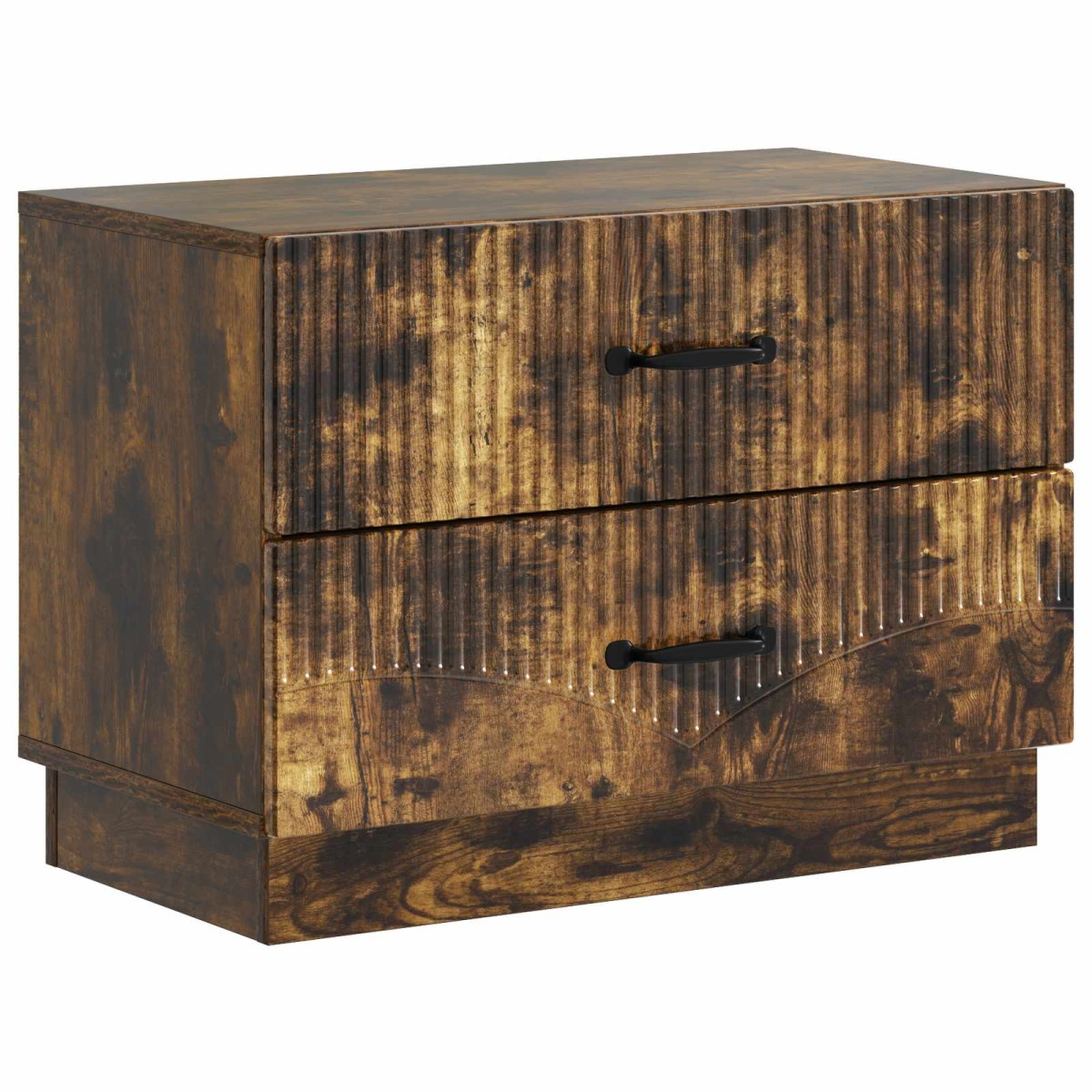 vidaXL Κομοδίνο Καπνισμένο Ξύλο Δρυός 62 x 34,5 x 44,5 εκ