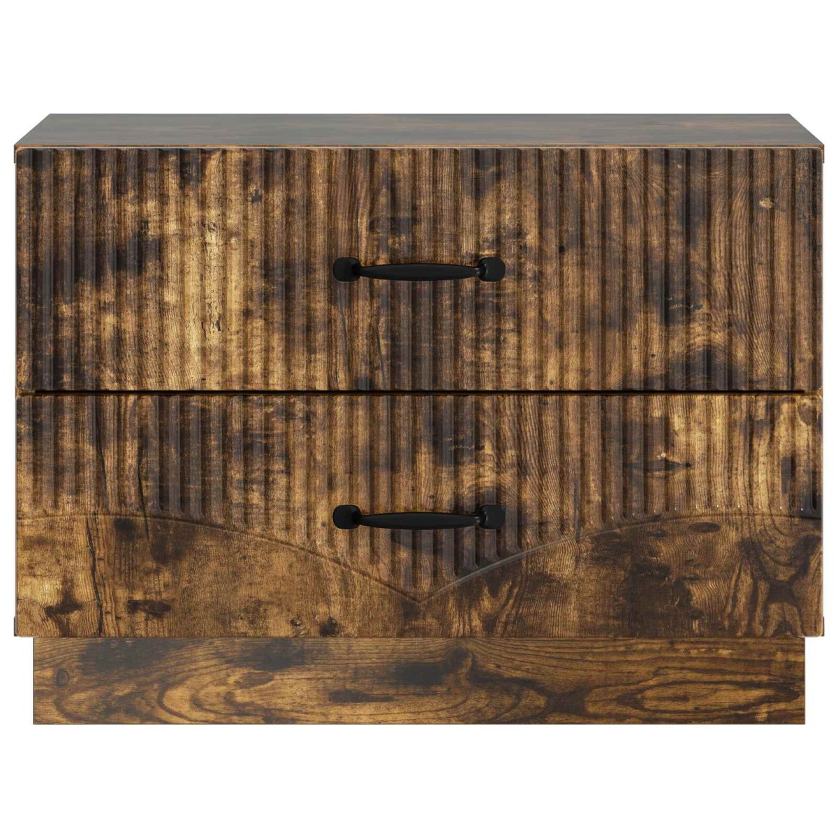 vidaXL Κομοδίνο Καπνισμένο Ξύλο Δρυός 62 x 34,5 x 44,5 εκ