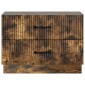 vidaXL Κομοδίνο Καπνισμένο Ξύλο Δρυός 62 x 34,5 x 44,5 εκ