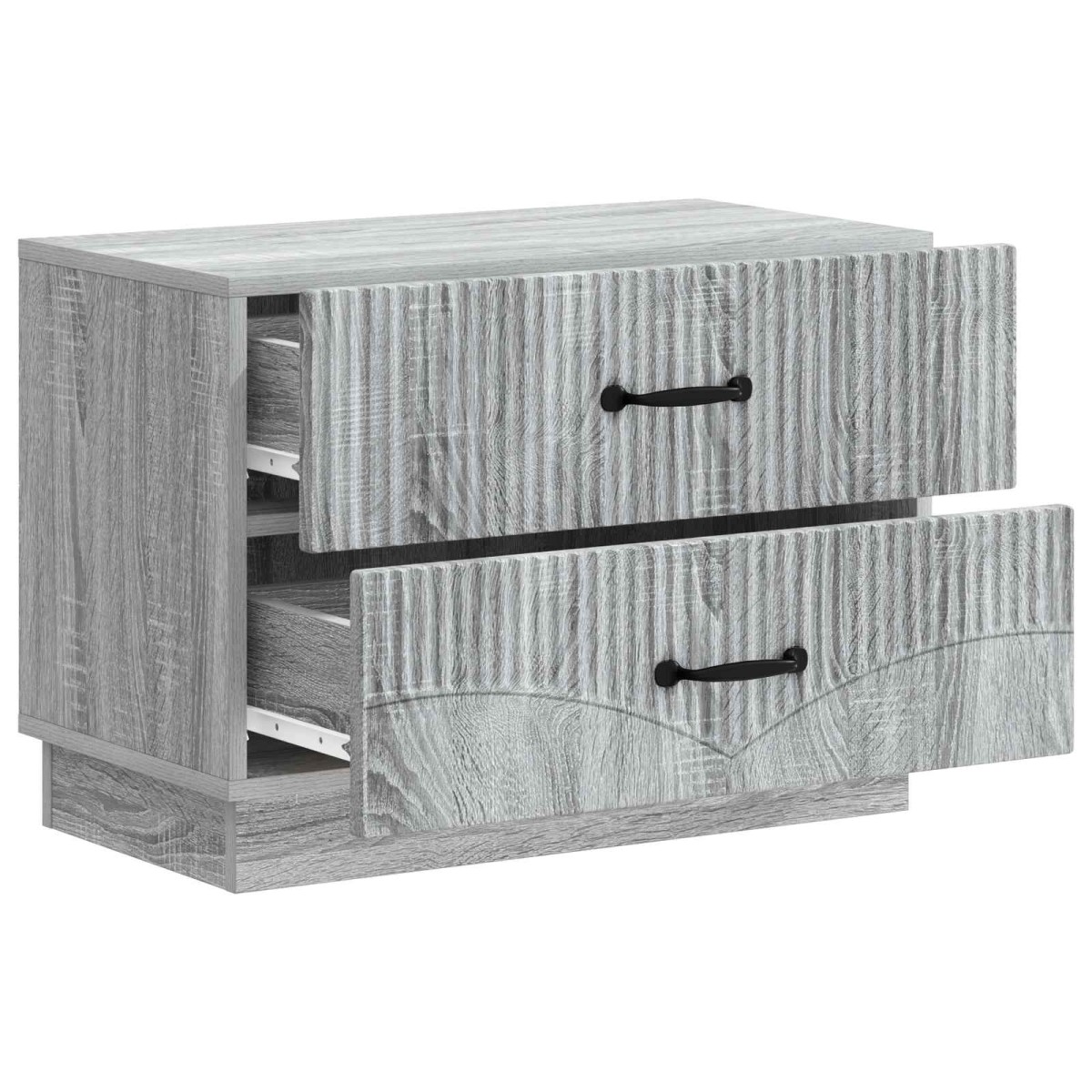 vidaXL Κομοδίνο Γκρι Sonoma 62 x 34,5 x 44,5 εκ Επεξεργασμένο Ξύλο