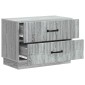 vidaXL Κομοδίνο Γκρι Sonoma 62 x 34,5 x 44,5 εκ Επεξεργασμένο Ξύλο