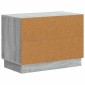 vidaXL Κομοδίνο Γκρι Sonoma 62 x 34,5 x 44,5 εκ Επεξεργασμένο Ξύλο