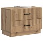vidaXL Κομοδίνο Artisan Δρυς 62 x 34,5 x 44,5 εκ Επεξεργασμένο Ξύλο