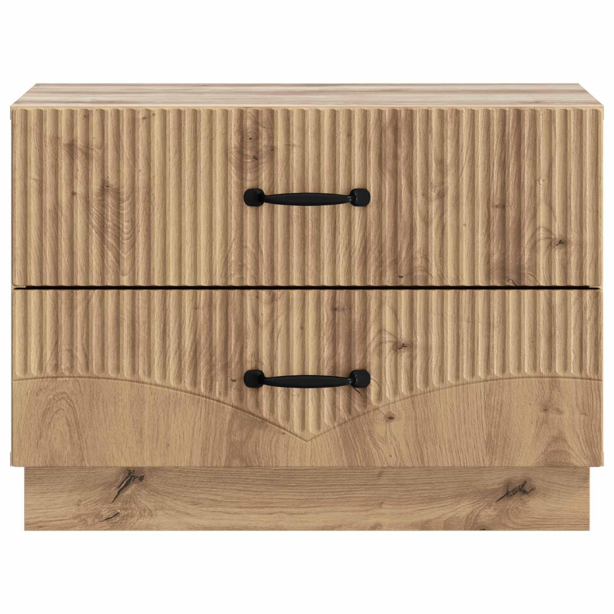 vidaXL Κομοδίνο Artisan Δρυς 62 x 34,5 x 44,5 εκ Επεξεργασμένο Ξύλο