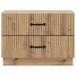 vidaXL Κομοδίνο Artisan Δρυς 62 x 34,5 x 44,5 εκ Επεξεργασμένο Ξύλο