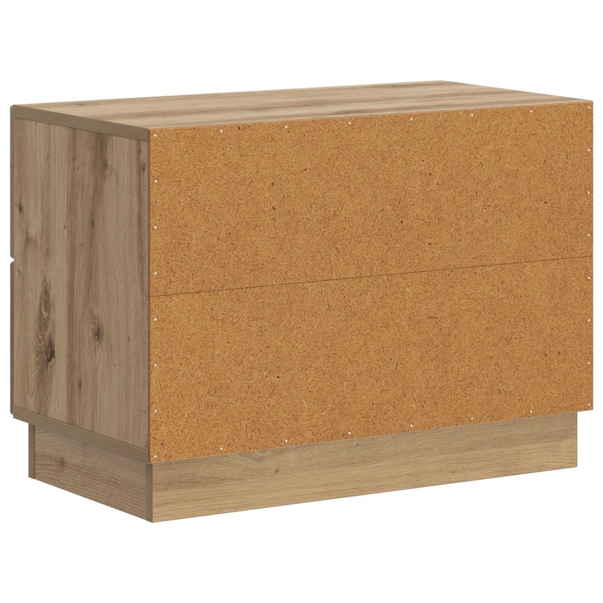 vidaXL Κομοδίνο Artisan Δρυς 62 x 34,5 x 44,5 εκ Επεξεργασμένο Ξύλο